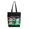 Trendy Cartoon Canvas Women's Handbag - Large Capacity Shoulder Bag
