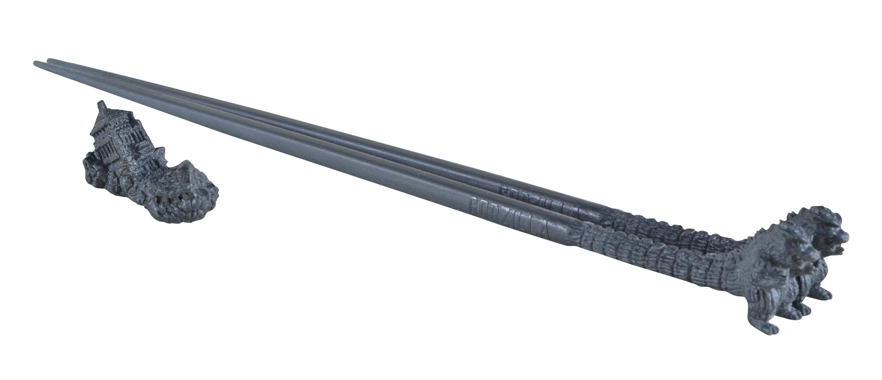 

Four Cart Godzilla Figure Includes Chopstick Rest Chopsticks, Gray, Length Approx. 23cm, Chopsticks,