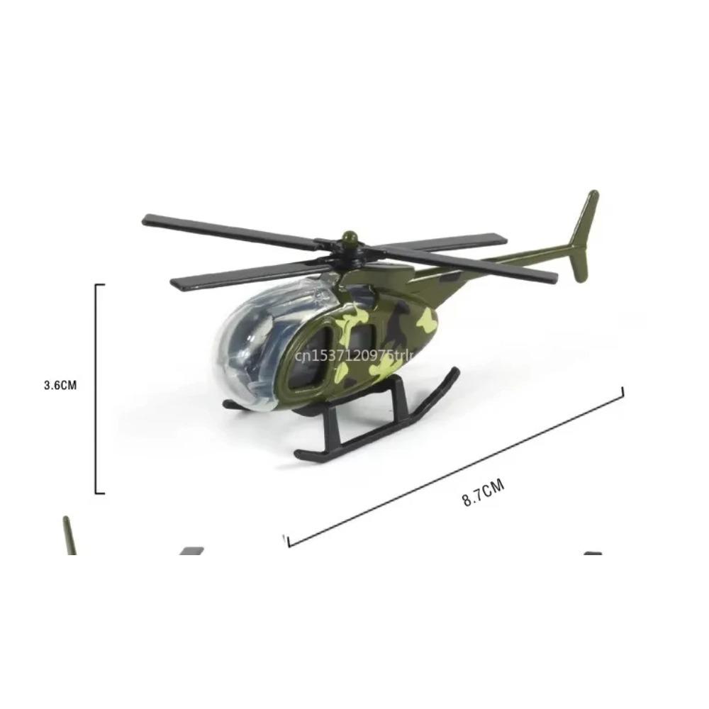 Alloy Helicopter Model Toys MINI Aircraft Military Collection Decorations Simulation Airplane Toys for Kids Boys Birthday Gift