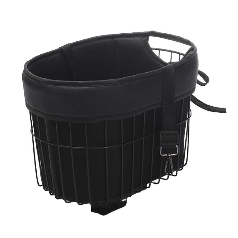 Pet Bike Basket for Small Cats & Dogs - Outdoor Front Frame Cycling Accessory