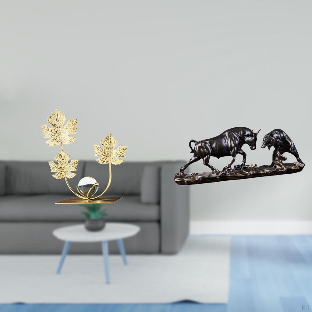 Modern Home Decor Collectibles Sculpture Bull Figurine Feng Shui Bear And Statue Bedroom