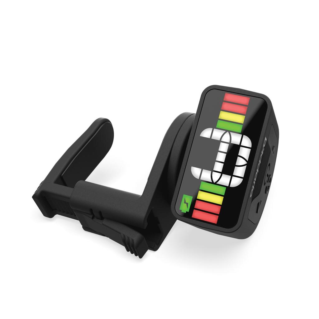 D'Addario Rechargeable Micro Headstock Tuner PW-CT-12RC, Chromatic Type, Full Color Display