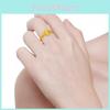 Unique Gold-plated Brass Tiger Ring Featuring Adorable Cartoon Style For Womens Gift Ideas