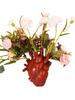 Simulation Heart Shape Resin Vase 4 Colors Heart-shaped Arrangement Potted Plant Suitable For Home Study Office Ornament