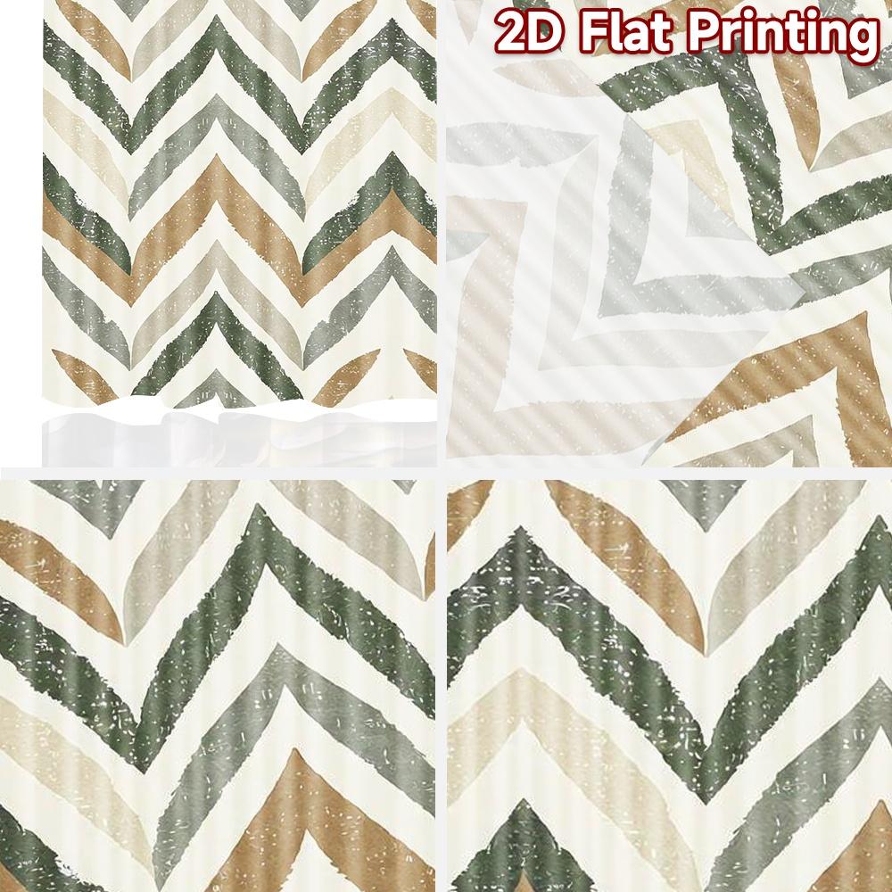 2D flat Photography Backdrop Photography Banner Chevron Zigzag Lines 100% Polyester Vibrant Reunion Perfect for Suitable for