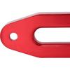 10 Inch Billet Polished Aluminum Bolt-Pattern Hawse Fairlead Synthetic Winch 8000-15000 LBs For ATV/UTV Rope Cable (Anodized Red, 10'')