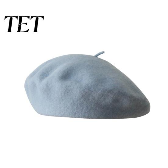 Herbstmode Accessoires Damen Französische Baskenmütze, Wollmischung Künstler Retro Warmes Geschenk für Sie Malerhut, Einfarbige Gemütliche Winter Weiche Textur Mütze