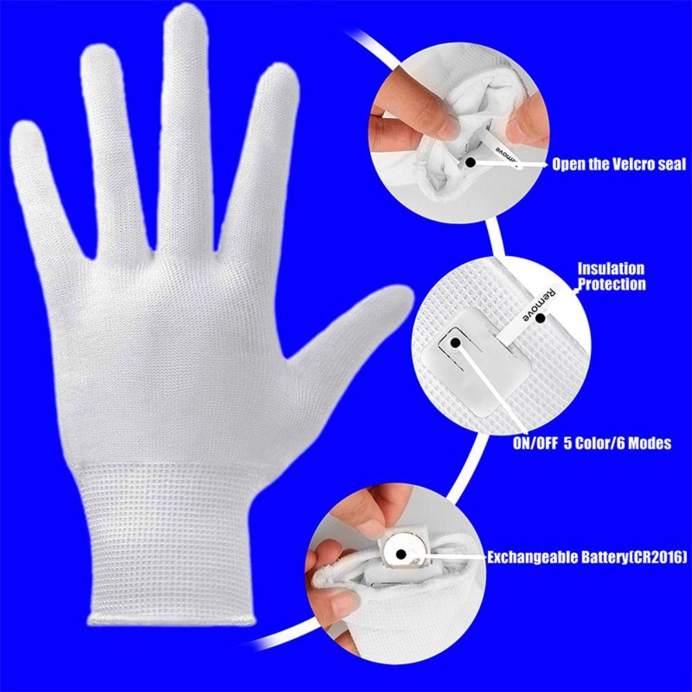 Lichtgevende LED Handschoenen LED Lichtgevende Handschoenen Neon Guantes Oplichtende Handschoenen Podium Kostuum Accessoires