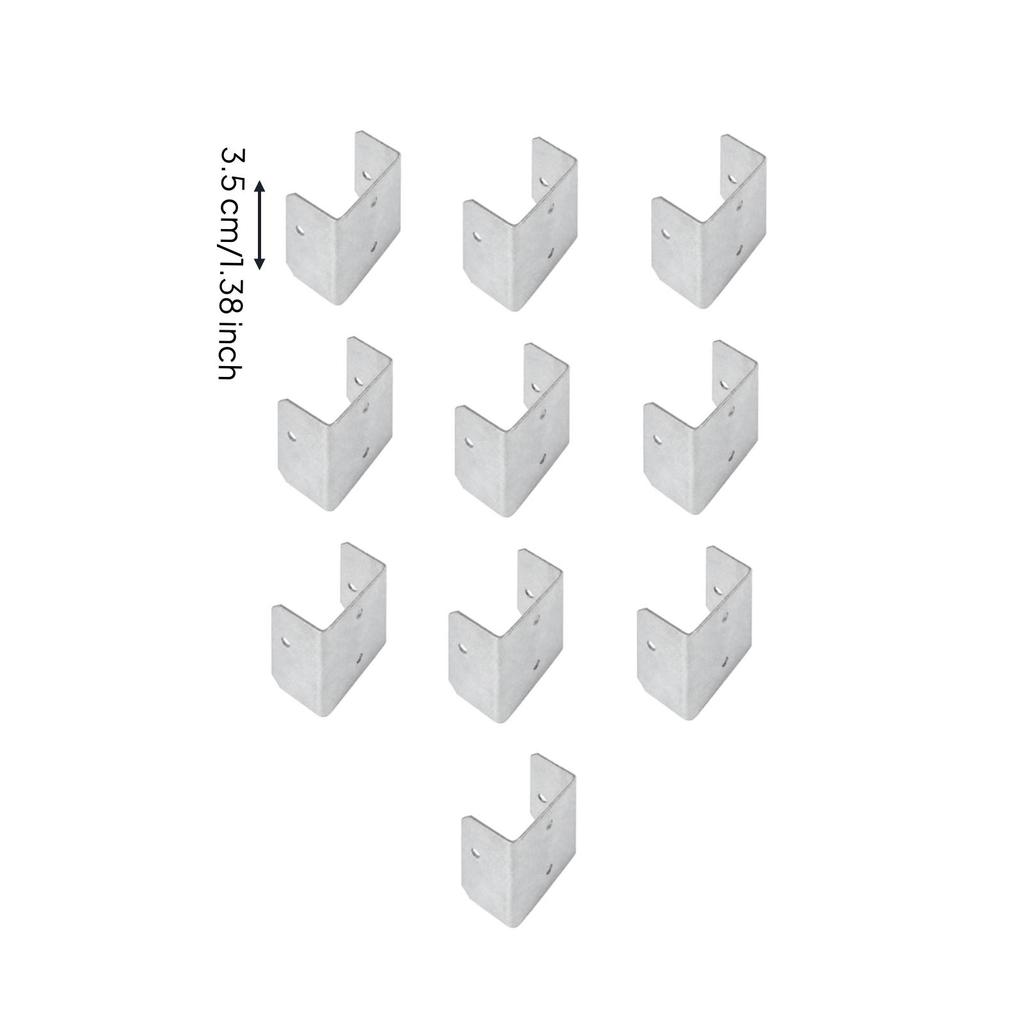 10 Pieces Fence Panel Bracket with Pre-Punched Mounting Holes Outdoor Trellis