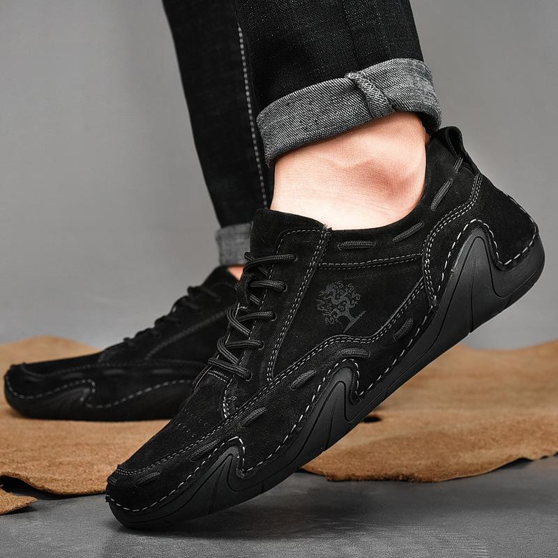 Fashion Men's Casual Shoes Suede Sneakers Luxury Outdoor Moccasins Breathable Shoes Casual Men Driving Shoes Handmade Plus Size Loafers