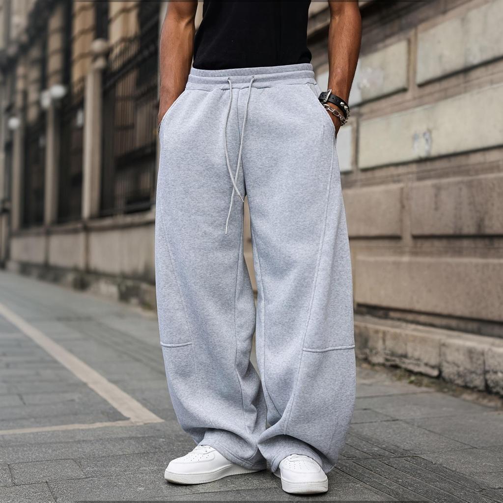 Men's Heavyweight Loose Straight-Leg Joggers - Hot-Selling Casual Wide-Leg Sweatpants