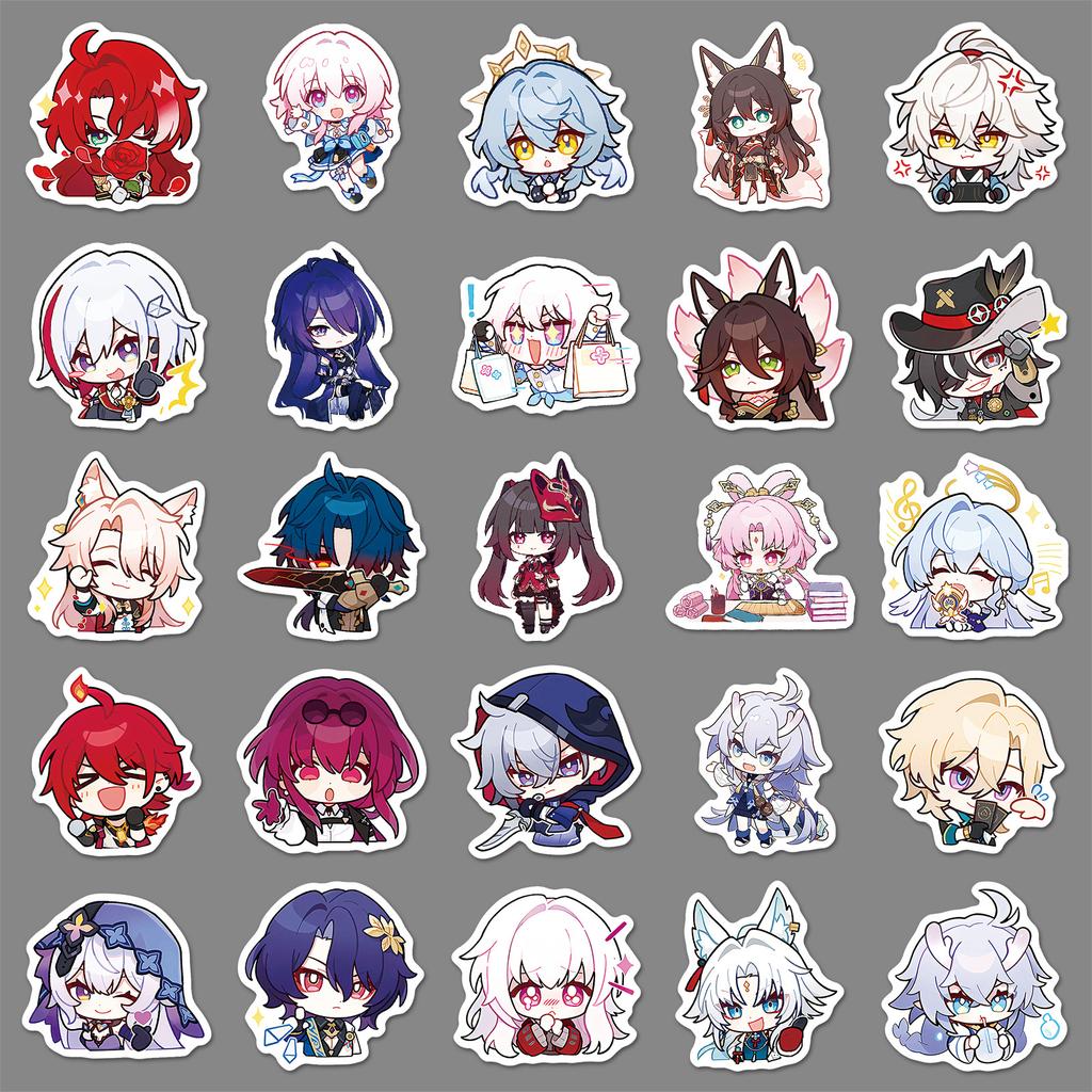 50 Q Version Collapsed Star Dome Railway Graffiti Stickers Cartoon Cute Game Decoration Laptop DIY Stickers