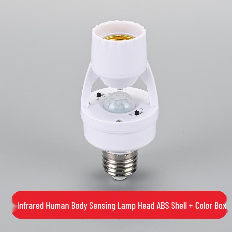 E27 Infrared Motion Sensor Light Bulb Holder with Delay Timer