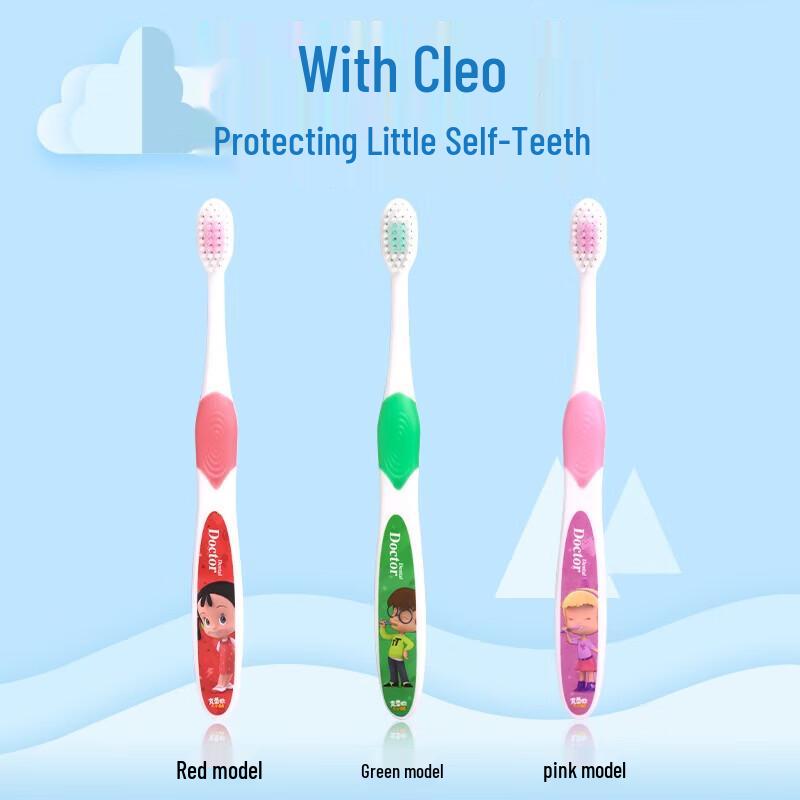 Doctor Tooth Kids Soft Bristle Toothbrush (Random Color, 1-Pack)