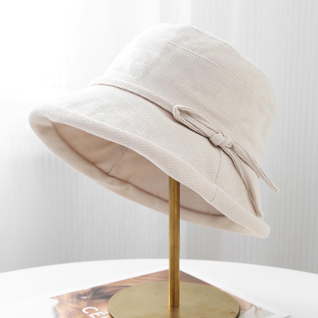 Simple Wind Internet Celebrities Show Face Small Bucket Hat Women Autumn and Winter Warm Hat Curling Edge Basin Hat Outdoor Sun Hat