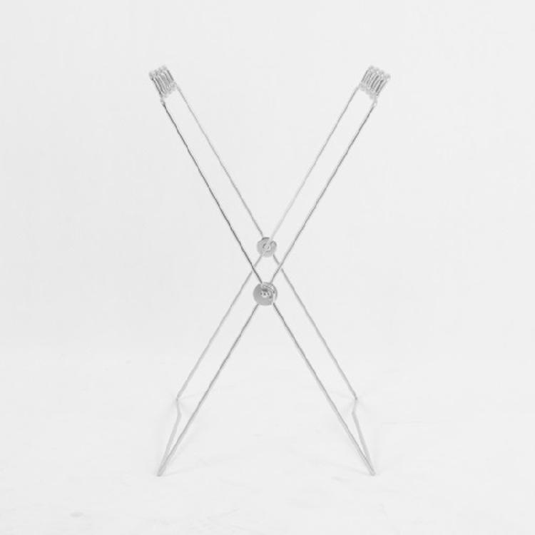 Stable and Portable Litter Bag Stand Garbage Bag Holder for Picnics Tables Tents and Tailgating in Black or White