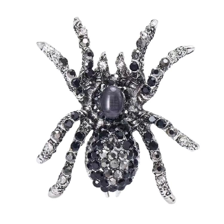 Personalized Fashion Spiders Brooch Delicate Alloy Spiders Brooch with Crystal Embellishment for Evening Wear Parties