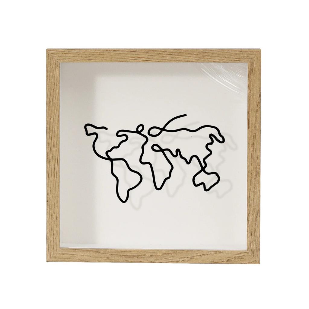 Acrylic Storage Frames Concert Plane Tickets Stub Box Travel Memory Case Postcards Photo Display Frame Desktop Wall Decoration
