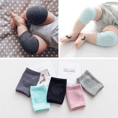 1PAIR Spring and Autumn Children's Knee Pads Newborn Baby Terry Socks Cover Dispensing Glue Toddler Anti-skid Drop Baby Crawling Knee Pads