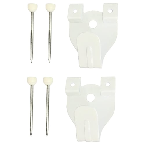 Fukui Metal Craft Iron Regular X Hook, Medium, White, F-0305