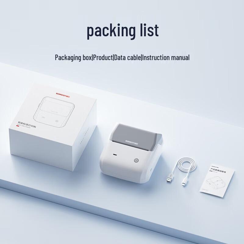 NIIMBOT B31 Smart Thermal Label Printer CN plug (adapter included)