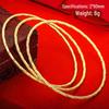 Women's Bohemian Gold Sand Brass Bracelet with Long-Lasting Colorfast Finish