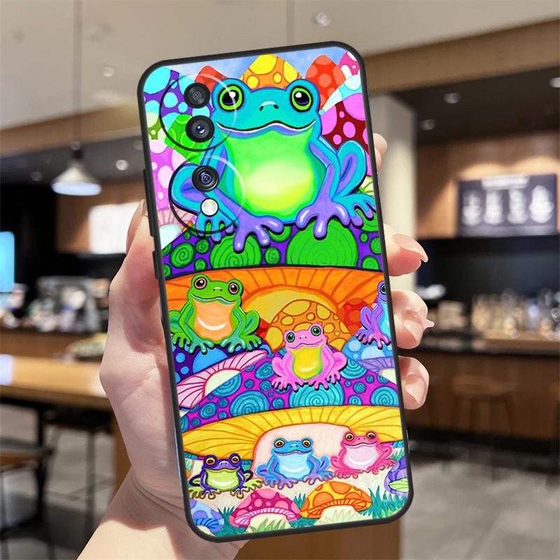 

Hippie Mushroom Frog shrooms Case For Honor Magic 8 6 7 Pro Honor 400 200 70 90 Lite X8b X8c X9a X9b X9c X9d Win RT Cover Honor 50