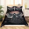 3D Viking Runes Bedding Set Viking Constellation Pattern Duvet Cover Set Double Single Size Nordic Style Washed Microfiber