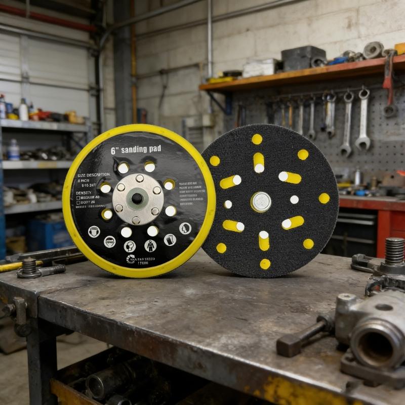 6inch 17 Hole Sanding Pad For Smooth Polishing for BO6030, BO6040, RO1, ES150,Sander Models Durability Plastic Construction