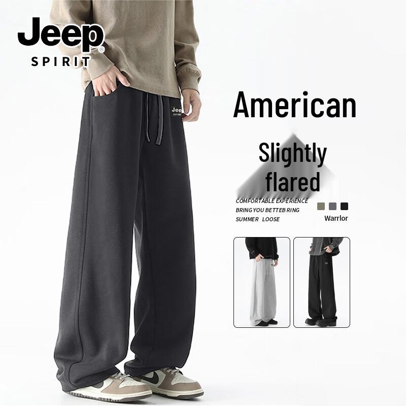 JEEP SPIRIT Men's Curved Leg Casual Streetwear Pants