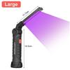 Multi-functional UV Flashlight USB Rechargeable Black Light Torch 5 Modes Emergency Red and White Light Flashlight Work Light