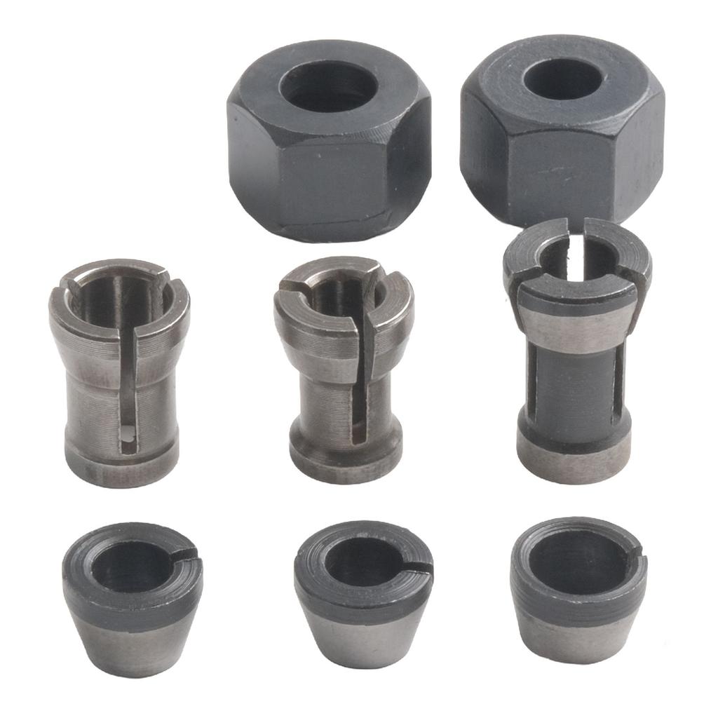 6/8 pezzi 6mm 6.35mm 8mm Adattatore Pinza Porta Frese Pinza Porta Frese Per Macchina per Incisione e Rifilatura Accessori per Fresatrice Elettrica