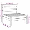 VidaXL Canapés centraux de jardin 2 pcs Bois de pin massif 806587