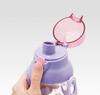 Skater Botella de agua Botella transparente 480 ml Happy Smile Girls Hecho en Japón PSB5TR Para niños y niñas