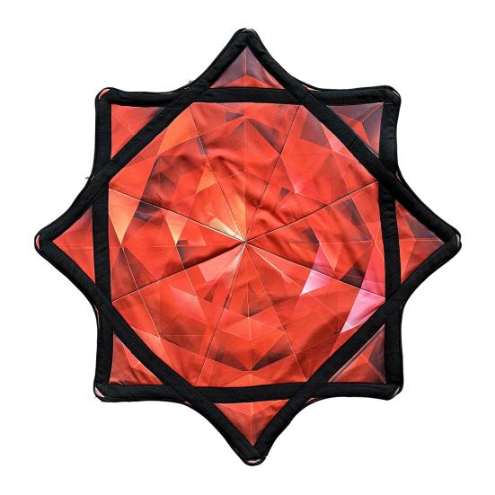Flowstar Octagonal Scarf Juggling Toy for Beginners Double-Sided Print Cloth Fun Skill