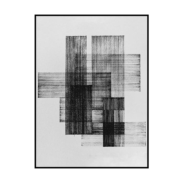 

Черно-белая абстрактная настенная художественная роспись, скандинавский минималистичный стиль, постер, холст, картина для современного домашнего декора крыльца 21cm×30cm NoFrame