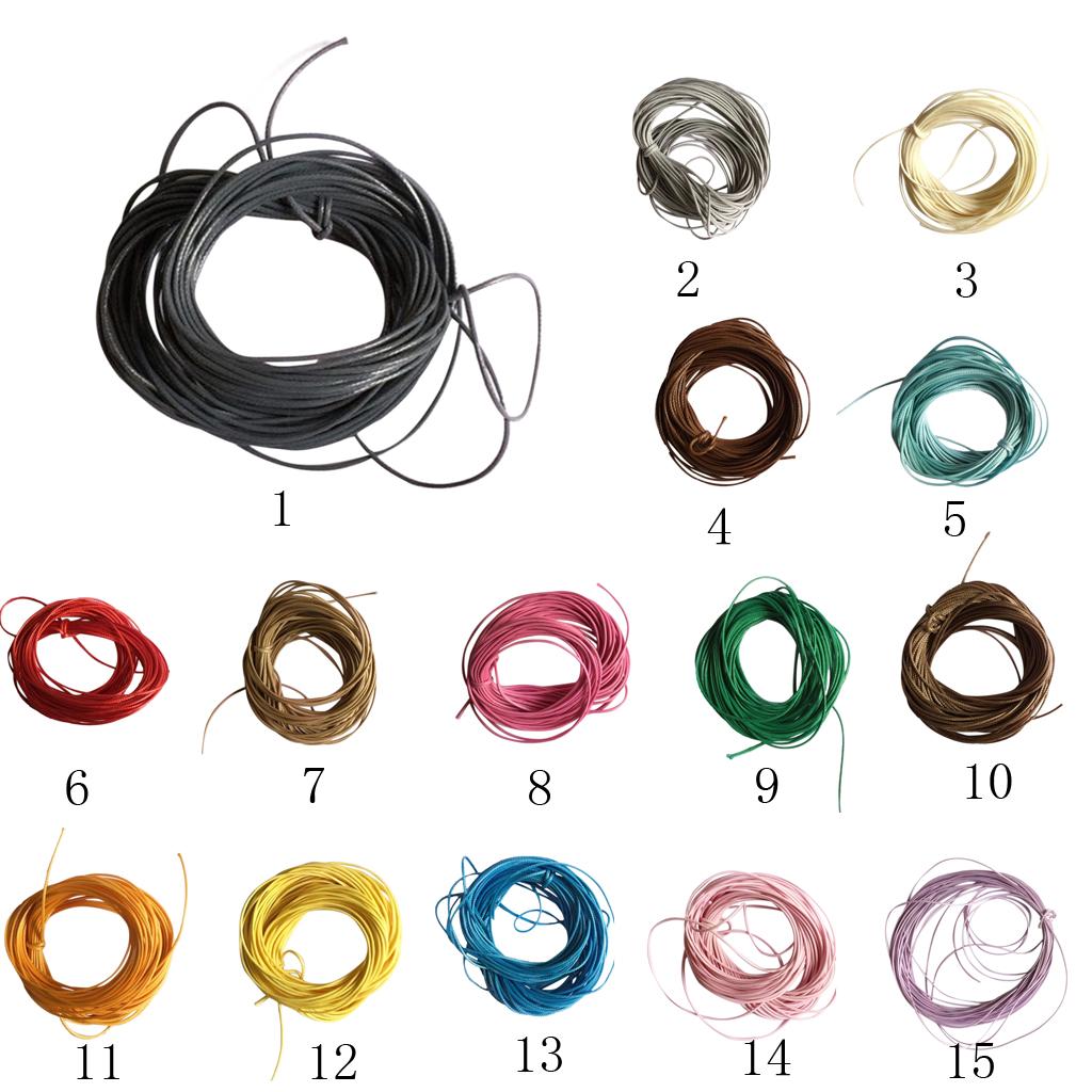 10M Wax Nylon String Rope For DIY Bracelet Neckace Making 1mm Green