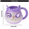 Sparkling Crystal Cats Face Mugs Handmade Resin Artware Collectible Item For Coffee Drinkers Kitchen Display