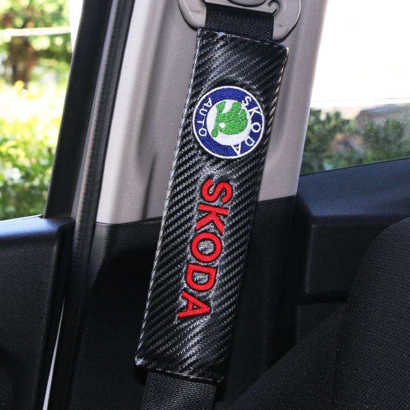 Wscgn8 2-Piece Carbon Fiber Cotton Protection Cover Set Suitable for Skoda Octavia A5, A7, RS, Fabia and Superb - Car Styling Accessory