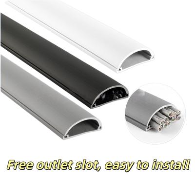 1pc 2m/78.74inch Wire Trunking with Exposed Wires, Shielding Strips, Exposed Wires, Invisible Wiring Trunking