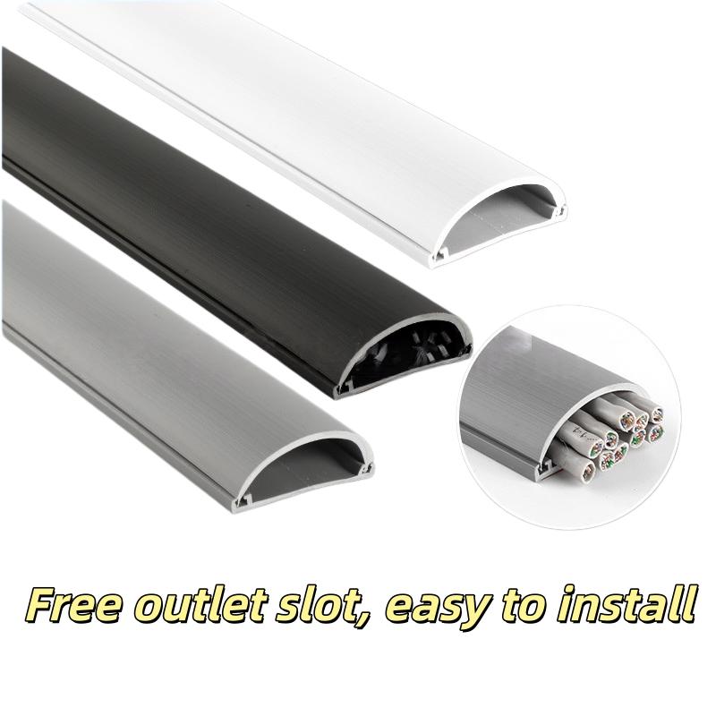 1pc 2m/78.74inch Wire trunking with exposed wires, shielding strips, exposed wires, invisible wiring trunking