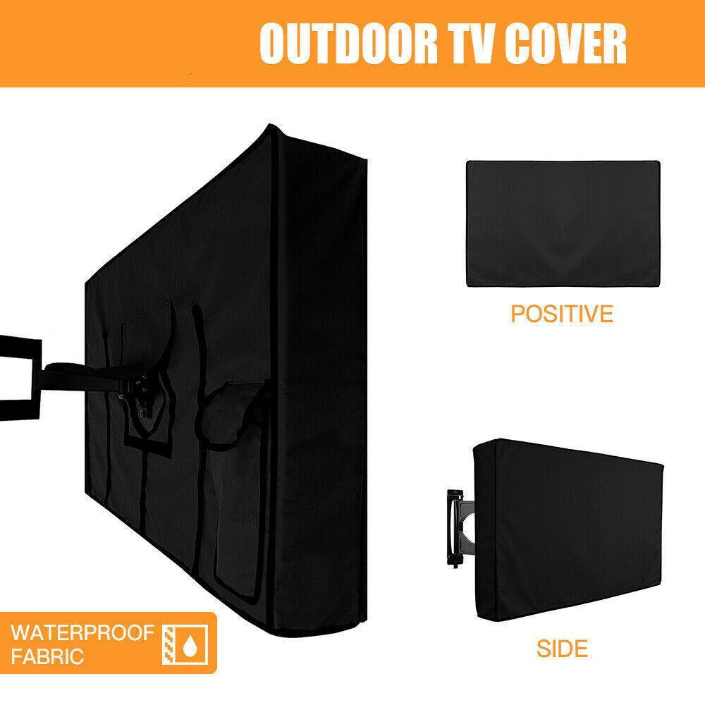 30-58 Inch Dustproof Waterproof TV Cover Outdoor Patio Flat Television Protector Oxford Cloth Coated Outdoor Dustproof