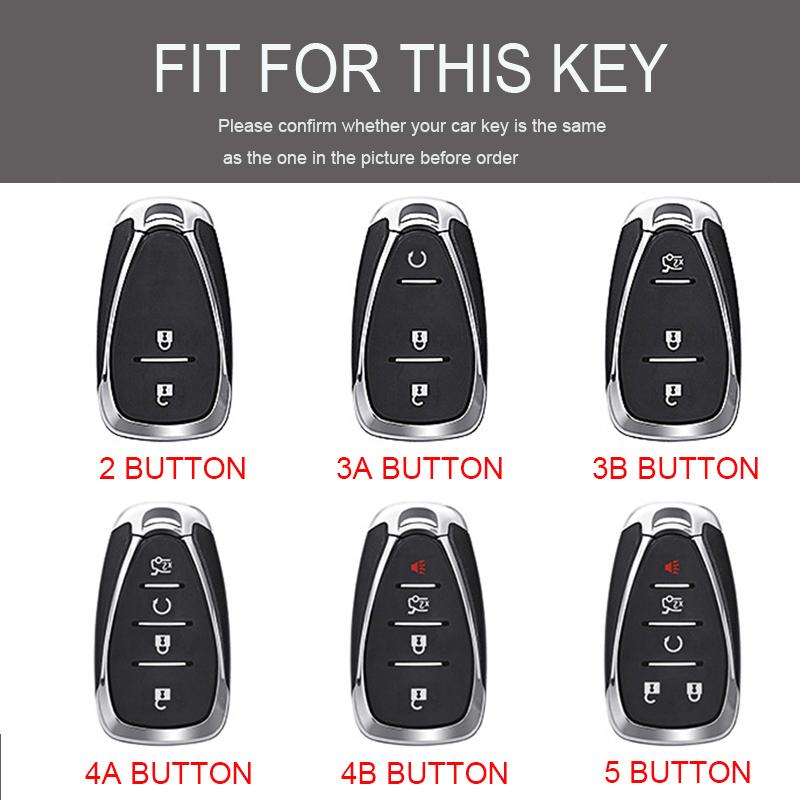Etui na kluczyk samochodowy dla Chevrolet Chevy Cruze Traverse Spark Equinox Sonic Volt Bolt Malibu Camaro 2/3/4/5 przycisków Auto Shell Fob