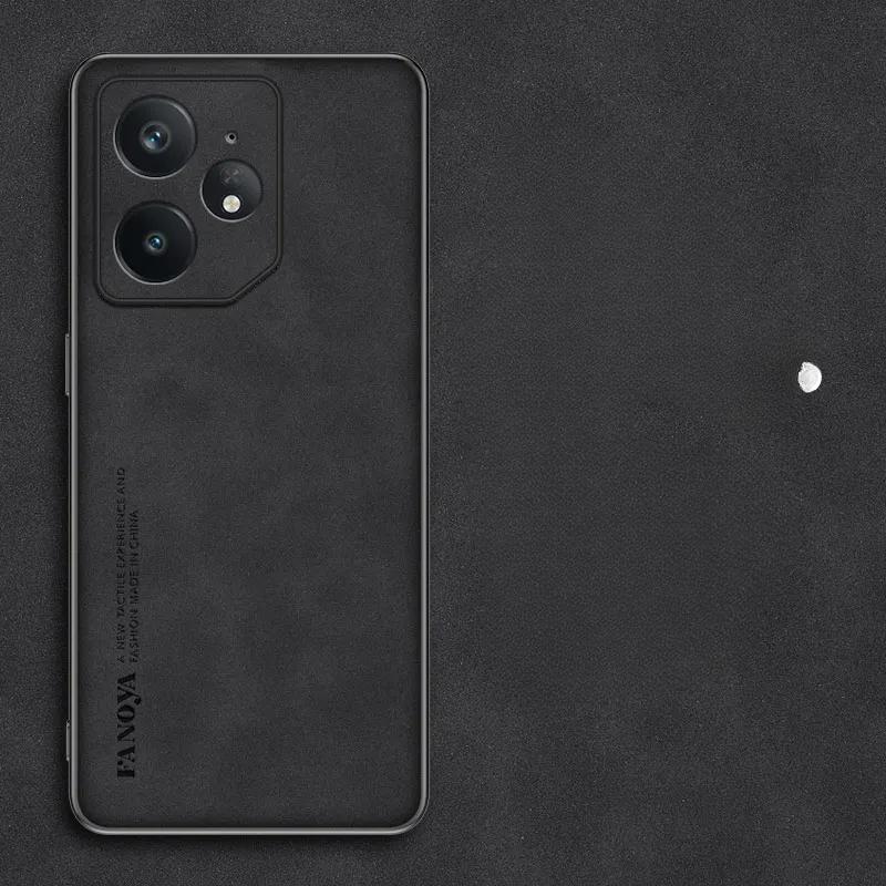 Für Realme NEO 7 GT 7 Pro Luxus Schafslederhülle für Realme NEO7 GT7pro 6 T NEO 6 SE Schutz Stoßfest Silikon Bumper