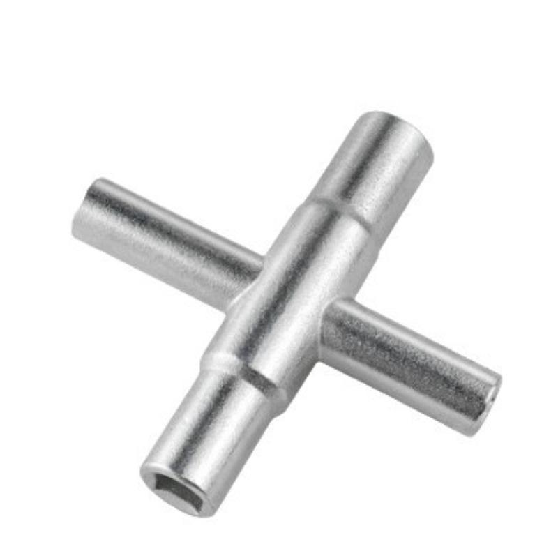 Water Tap Wrench Stainless Steel Multifunctional Cross Valve Four Way Adjustment Maintenance Repair Tool