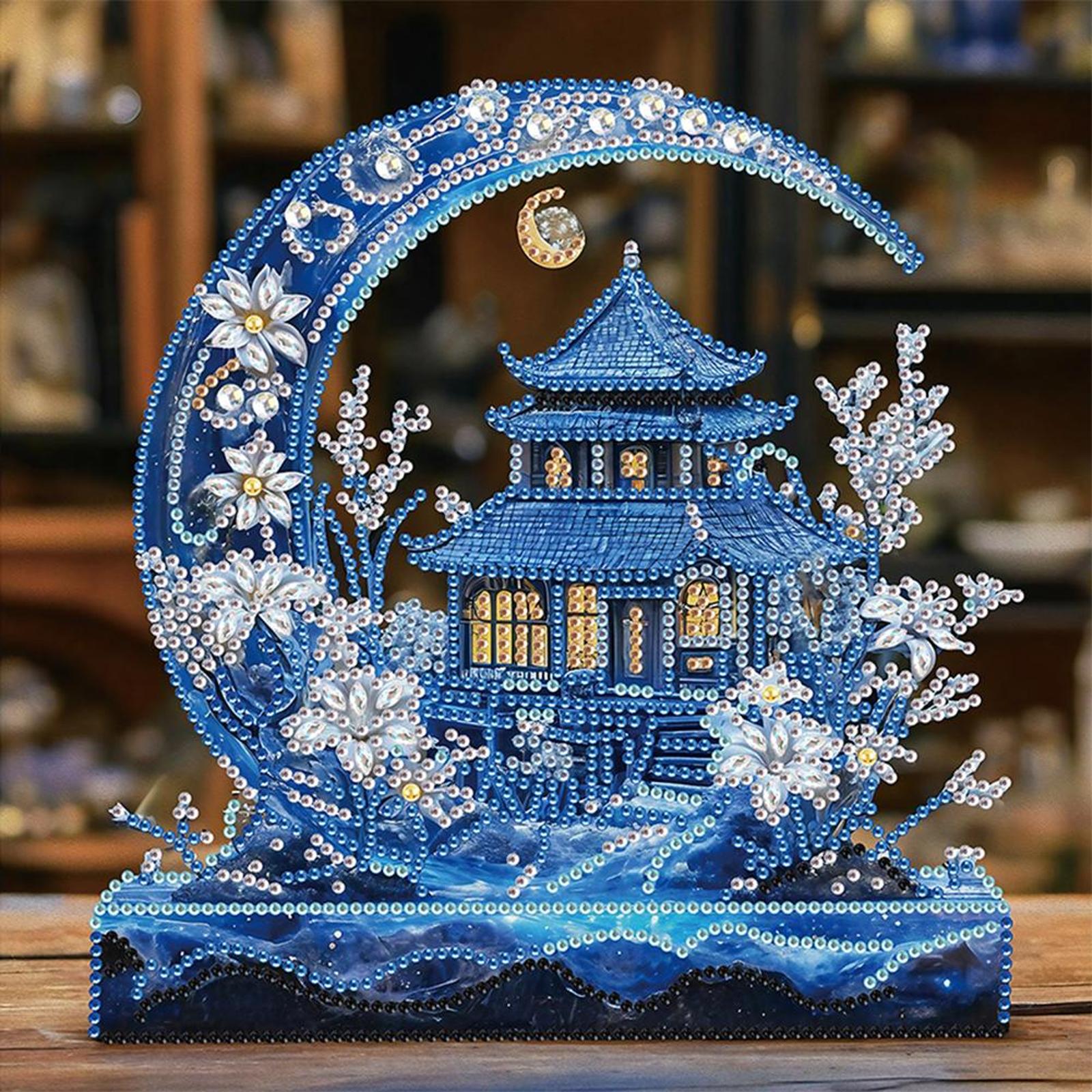 5D DIY Частичная Алмазная Живопись Специальной Формы Кристальная Декорация 30x30 см