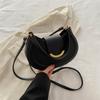 Trendy Umhängetasche PU Leder Unterarmtasche Täglich Casual Pendlertasche Handtasche Solide Messenger Bag