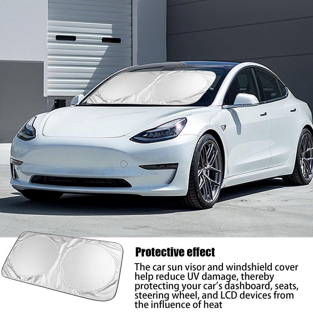 Foldable Sunshade For Car Windshield Car Windshield Sunshade Foldable Front Shade For Sun Heat And UV Rays Sun Shade For Auto
