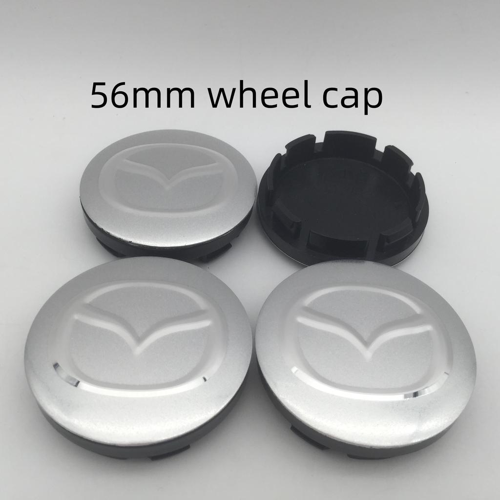 4pcs 3D for Mazda 56mm 60mm 68mm Car emblem Wheel hub Center Cap Badge covers sticker Decal styling auto Accessories MG2