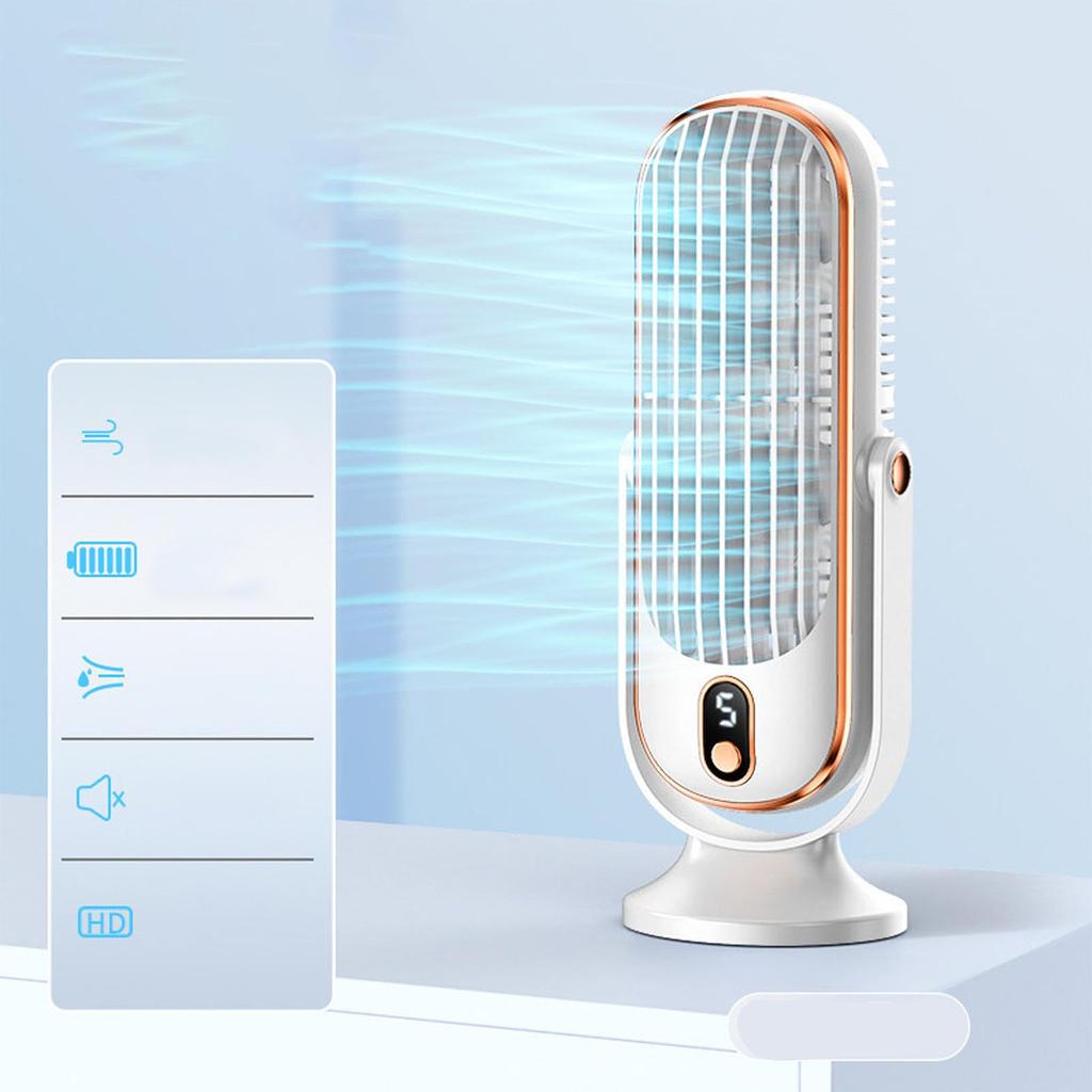 Table Small Cooling Fan for Home Office Desktop Tower Fan Portable 5 Speed Adjustable Brushless Desk Fan USB Powered